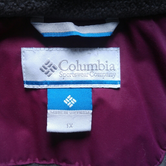 Columbia Spring Jacket | 1X | Purple - Picture 4 of 4
